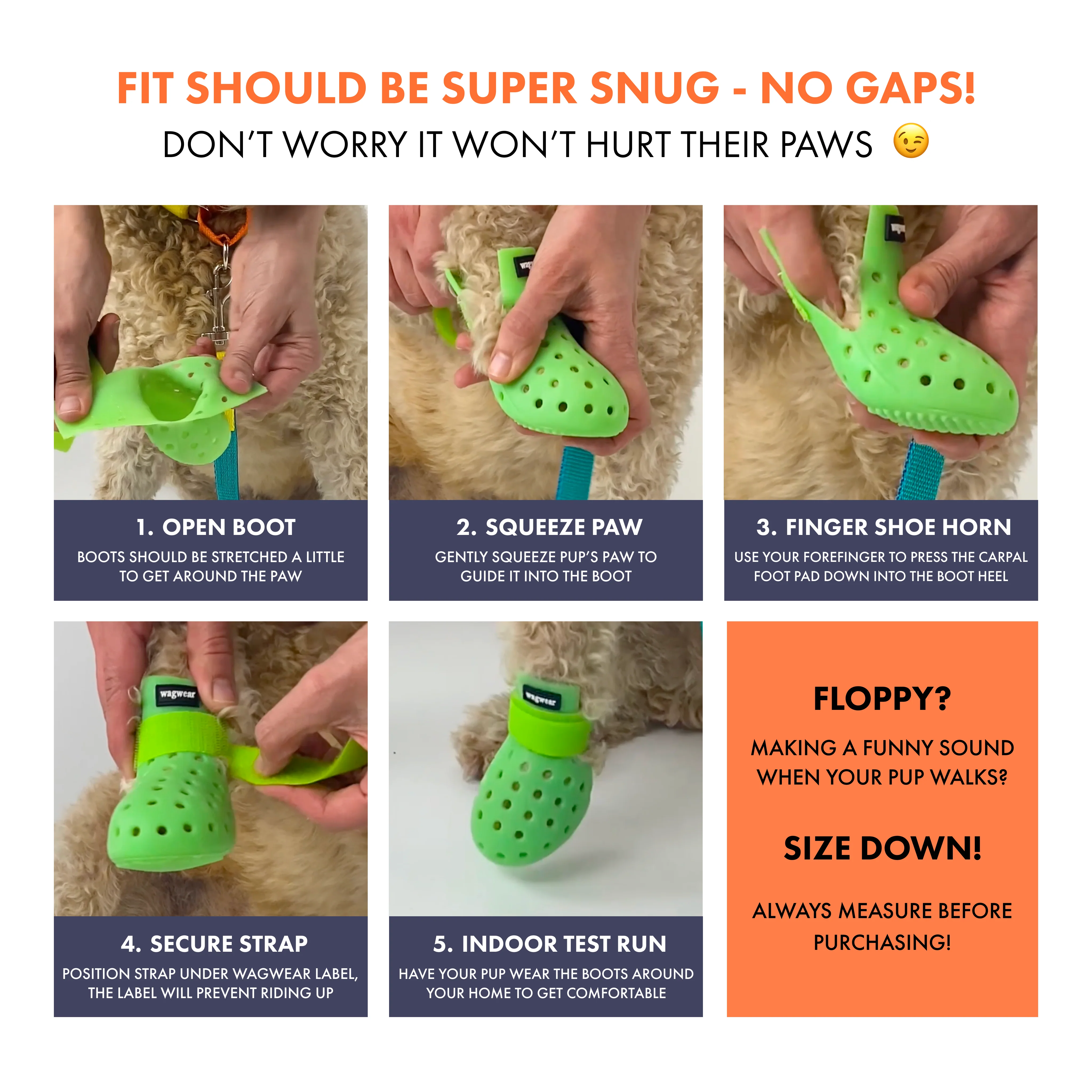 WagWellies® Mojave Neon Orange - Image 8